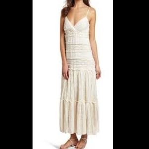 ELIZA J LACE MAXI DRESS STREATCH ADJUSTABLE STRAP SIZE 4 EXC
